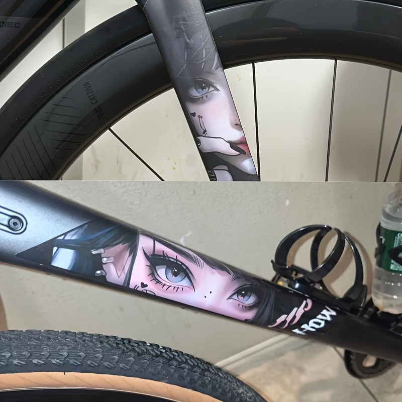 Cycling Gear Sale - Autocollant Anime Girl Peeking, autocollant en