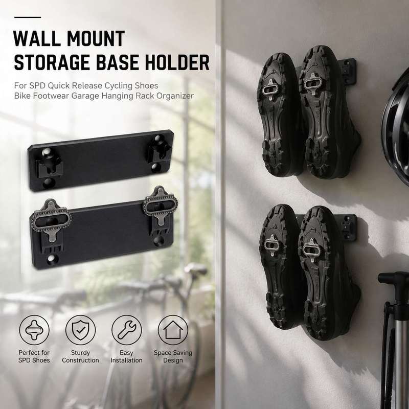 Cycling Gear Wall Hanger - Support mural de rangement pour chaussures
