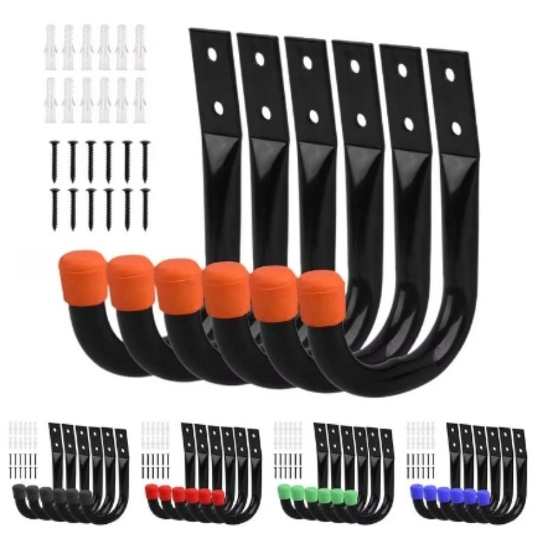 Cycling Gear Wall Hanger - 6 pièces/ensemble crochets muraux de vélo