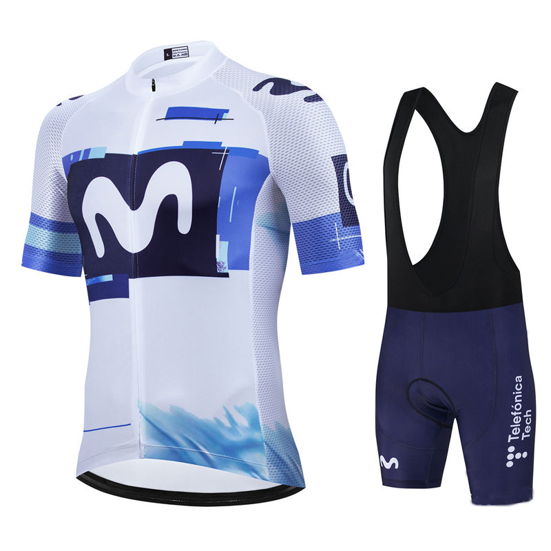 Cycling Gear Sale - Movistar Pro Team été Maillot de