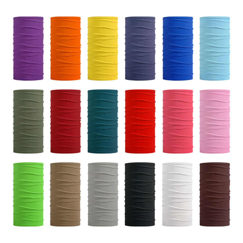 Cycling Gear Usa - Bandanas de couleur unie sans couture