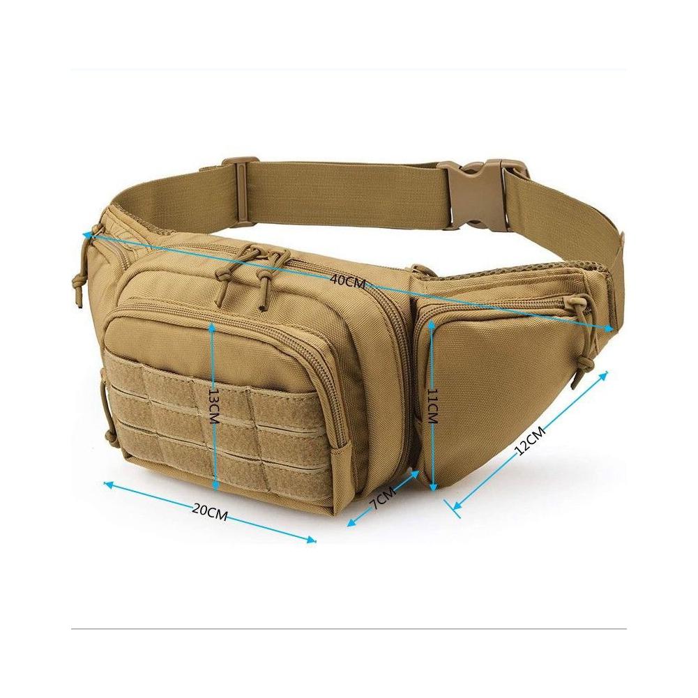 Cycling Gear Men - Sac banane tactique étanche avec ceinture