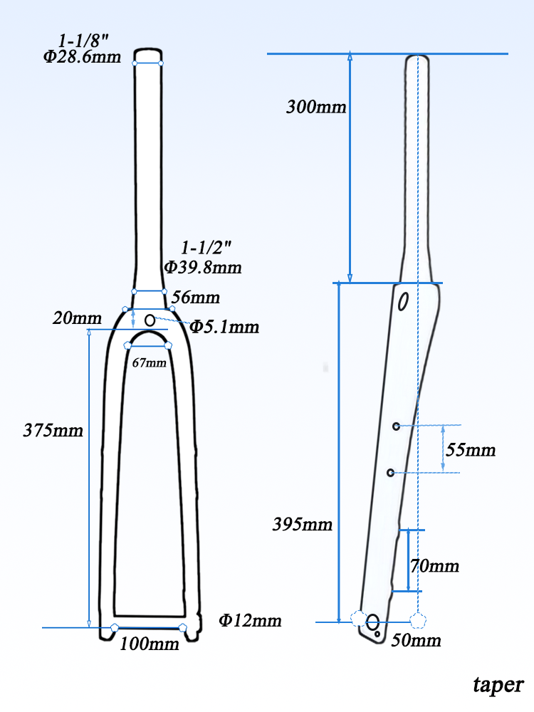 Fourche de vélo de gravier T10 - Cycling Gear Gravel avis et prix