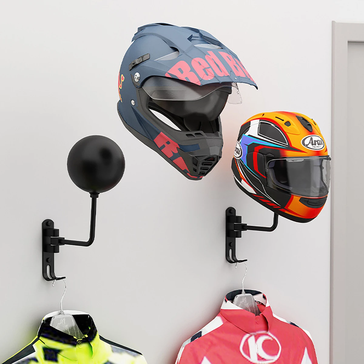 Porte-casque de moto en métal  - Cycling Gear Wall Hanger avis et prix