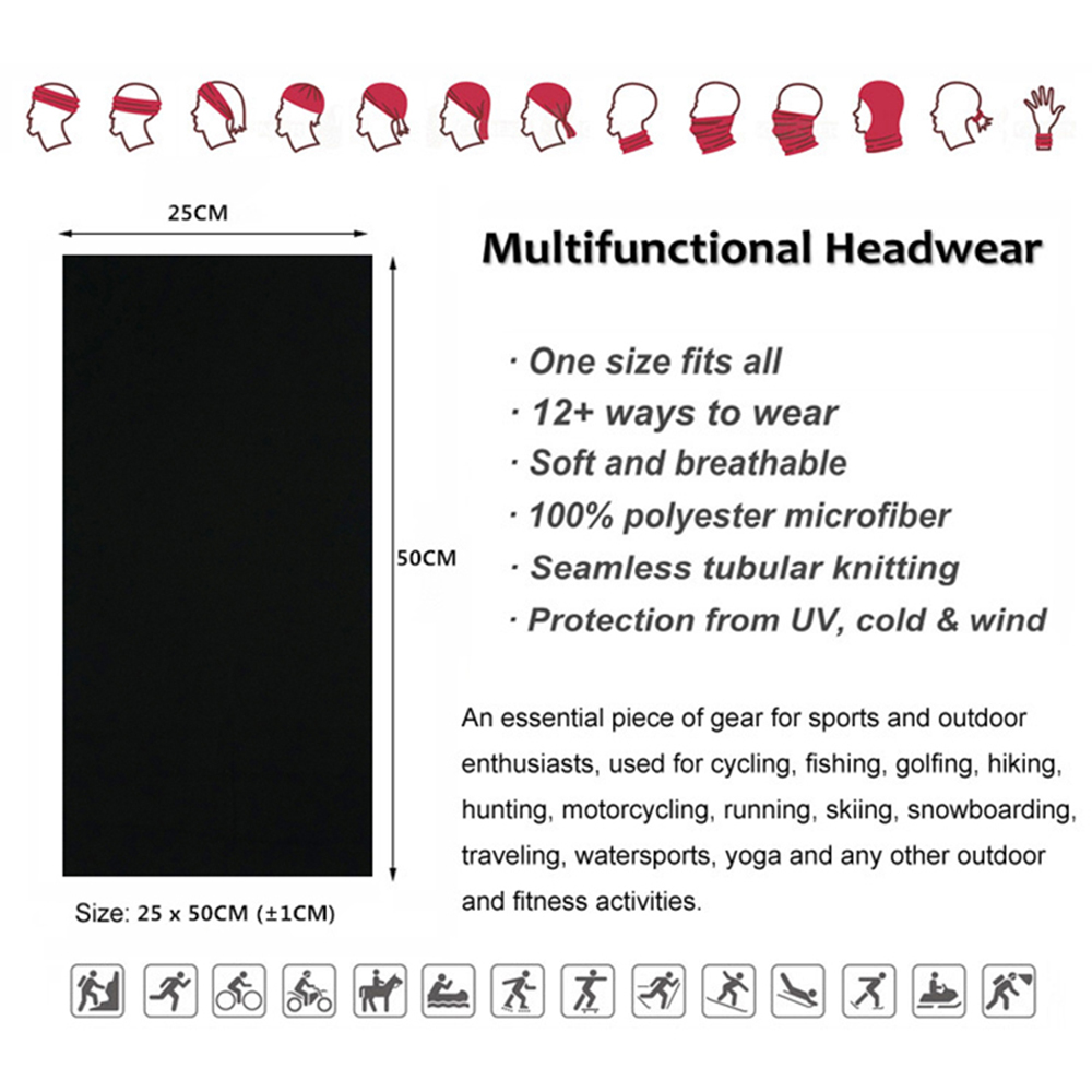Bandanas de couleur unie sans  - Cycling Gear Usa avis et prix