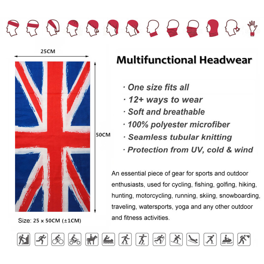 Bandana Tube de cou drapeau de - Cycling Gear Uk avis et prix